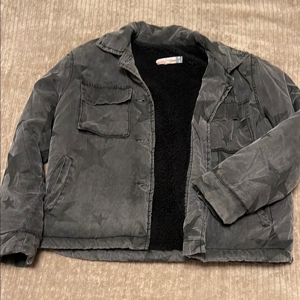 Girls Havana Black Fleece Jacket